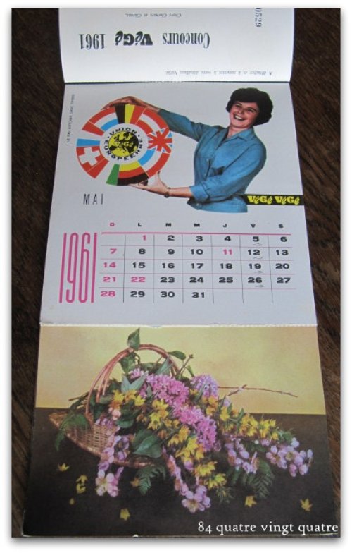 他の写真2: 1961年　EU　VeGe VeGeポストカード付きカレンダー /ベルギー