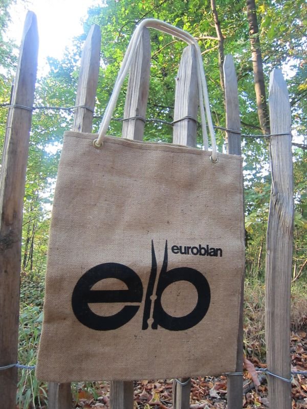 画像1: euroblan/ベルギー　麻製エコバッグ