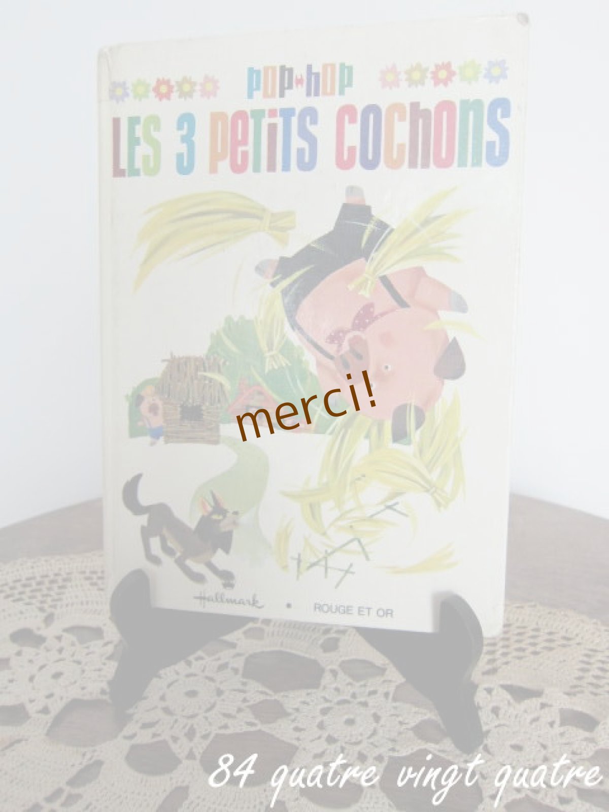 Les 3 Petits Cochons ３匹のこぶた 立体絵本 84 Quatre Vingt Quatre