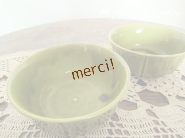 画像4: GIEN/フランス　オリーブカラーのトレーと小鉢