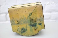 CONTAINER MADE IN ENGLAND/イギリス　船を漕ぐ人　ティン缶